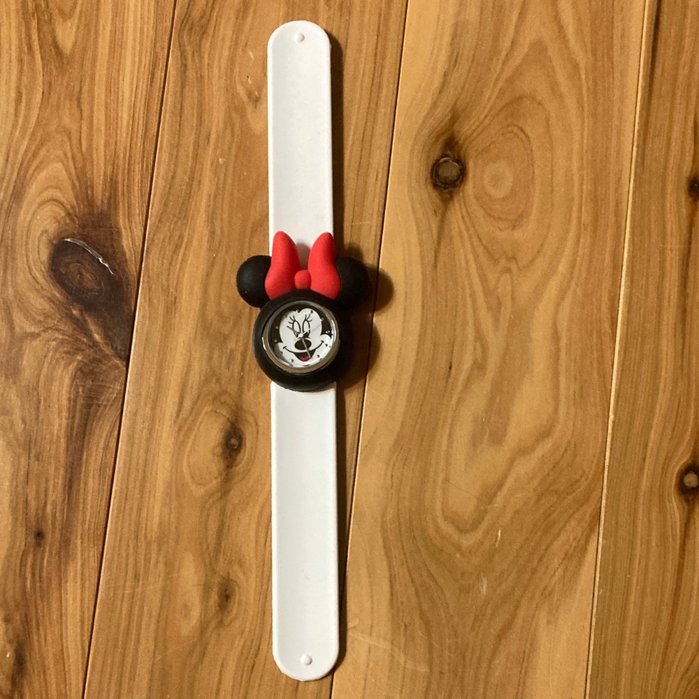 Kids Minnie Mouse Slap Watch - Black and White